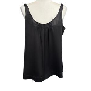 Eileen Fisher 100% Silk Black Tank Top – Size M